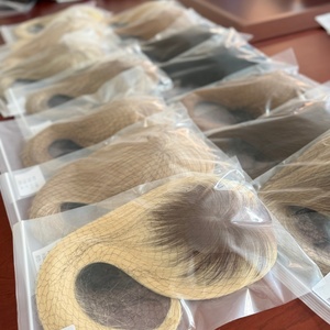 Pelucas de Cabello Natural para Mujer, Mono 5.5*6.5, para Cabello Fino, Color Natural, 130% de Densidad # 9/613 - Product Image 6