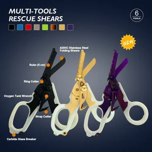 Mini tijera portátil de respuesta de emergencia, <span class=keywords><strong>tijeras</strong></span> Raptors, <span class=keywords><strong>tijeras</strong></span> plegables tácticas EMT, herramienta de supervivencia de rescate al aire libre - Product Image 4