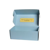 Boîte d'expédition en papier ondulé biodégradable pour avion avec logo, boîte en papier kraft brun pour avion