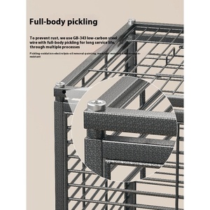 Xuan Feng Luxury Bird Villa di alta qualità in metallo solido gabbia per pappagalli <span class=keywords><strong>domestici</strong></span> con chiusura a bottone a prova di schizzi nuovo Design - Product Image 3