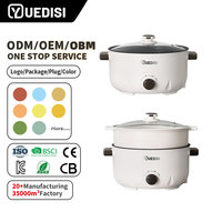 YUEDISI - Marmite électrique multifonction 3L antiadhésive - Pour dortoir et usage domestique - Marmite de cuisson électrique antiadhésive