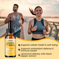 Ausreson OEM Gouttes Liposomales de Curcétine avec Bromélaïne Antioxydant Santé Immunitaire Gouttes Liquides Liposomales de Curcétine avec Bromélaïne