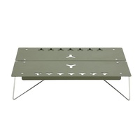 Table de camping pliable ultralégère, table de pique-nique légère en acier à ouverture rapide pour la randonnée en plein air