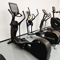 Machine elliptique manuelle en acier de qualité supérieure pour la remise en forme à domicile, entraînement cardio commercial haut de gamme