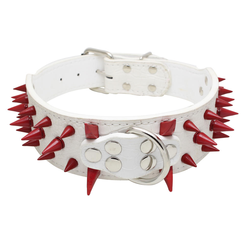 red spikes:White