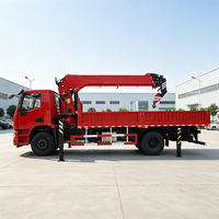 Grue montée sur camion de 8 tonnes de marque JIUBANG, hauteur de levage maximale de 18,5 m, grue hydraulique pour camion