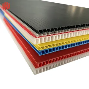 PP Corrugated Coroplast Board For Sign Color Corona PP Corrugated Plastic Sheet Advertising Hollow Plastic Board