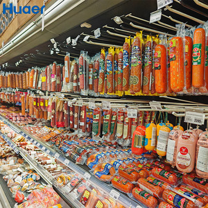Réfrigérateur vertical multi-étages ouvert pour viandes froides et saucisses, vitrine de présentation pour supermarchés et boucheries - Product Image 6