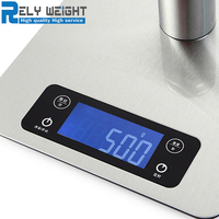 Nueva báscula electrónica digital inteligente de acero inoxidable 5Kg/1G para el hogar, báscula de cocina para alimentos con premio Reddot de nutrición