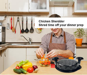 Manual Non slip Multifunctional Cooked Meat Shredding <b>Chicken</b> <b>Shredder</b> Machine Large <b>Chicken</b> Meat <b>Shredder</b> Tool Twist - Product Image 4
