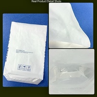 Sac composite en papier kraft de qualité alimentaire avec doublure tissée en PP/PE, fond carré, écologique, pour l'emballage d'amidon alimentaire, d'additifs et de mélanges de boulangerie, certifié BRC