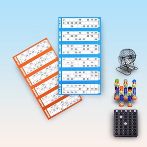 Traditional 90-Ball Family Bingo Game Set with Metal Cage Board and Dabber Pens for Parties Lucky Lotto & Fun Performance - Product Image 1