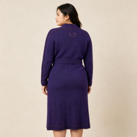 Ensemble deux pièces décontracté OEM ODM pour femme : pull ample à manches longues avec logo brodé et jupe tricotée – Tenues de haute qualité