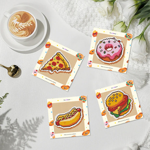 Peinture au diamant miniature de haute qualité Ever Moment, 12 pièces/ensemble, hamburger, petite peinture, art au diamant sur le thème de la restauration <span class=keywords><strong>rapide</strong></span>, MP003 - Product Image 5