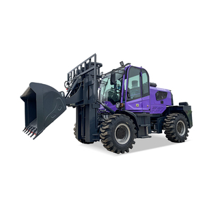 כל השטח 4 x4 דיזל מלגזה מעל כביש 3 טון 3.5 טון 4 טון שטח קשה מלגזה עם דלי - Product Image 2