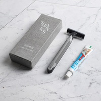 Vente en gros, logo personnalisé, haute qualité, top ventes, kit dentifrice et brosse à dents jetables pour hôtels 5 étoiles