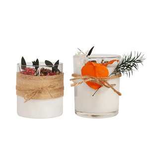 Bougies parfumées en cire de soja faites à la main de luxe à la maison fleurs séchées sans fumée pour mariages anniversaires noël pâques thanksgiving diwali - Product Image 3