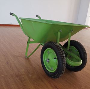 รถสาลี่65L สำหรับงานหนักพร้อมยางสองเส้นวัสดุก่อสร้างโลหะ - Product Image 4