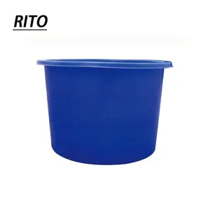 1000l 1500l agua de lluvia medusas acuaponia agua de plástico azul blanco piscicultura estanque redondo pecera