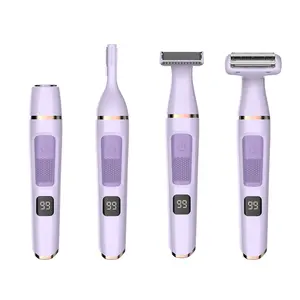 women 4 in 1 electric lady shaver face bikini foil shaver eyebrow trimmer electric razors for women