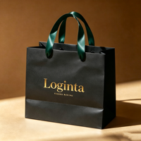 Sacs en papier personnalisés avec votre propre logo, emballage en carton, sacs en papier kraft blanc et brun, sacs cadeaux avec poignées