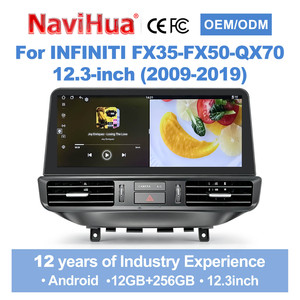 Navihua Car Upgrade 12.3'' Android Car Radio Multimedia Carplay <b>GPS</b> <b>Navigation</b> DSP Auto Stereo for Infiniti FX35 FX50 QX70 2009 - Product Image 1