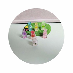 Figurines en résine Kawaii 3D en forme de bouteille de boisson, de tasse à crème glacée et de tasse ours, jouets lumineux pour maison de poupée, fournisseur chinois - Product Image 4