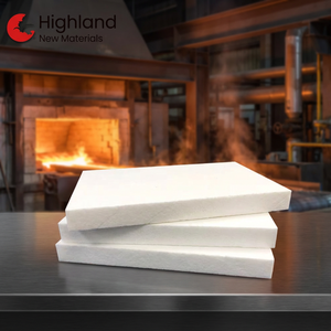 Panel de Aislamiento de Fibra Cerámica de Alta Pureza 1500 ° Placa Refractaria para Horno de Cracking Petroquímico - Product Image 1