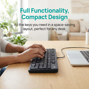 Logitech K106 Wired Keyboard, Home Use 99-key Membrane Keyboard, <b>USB</b> Interface, <b>Plug</b> and Play, Anti-spill Design, K106 - Product Image 2