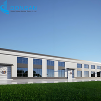 Bâtiment d'entrepôt préfabriqué en acier à structure lourde pour le stockage de marchandises industrielles et les projets de travaux intensifs