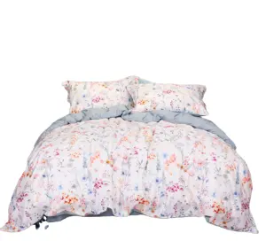 New luxury digital printed 100% cotton 300TC bedsheet sets customized duvet cover oekotex wholesale bedding set