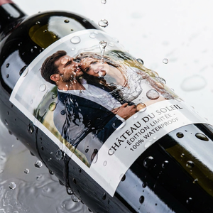 Étiquettes personnalisées en PVC brillant, imperméables, avec photo et texte, adhésives, pour bouteilles de vin, de <span class=keywords><strong>champagne</strong></span>, de verres, de bocaux, pour mariage, vignetterie - Product Image 4