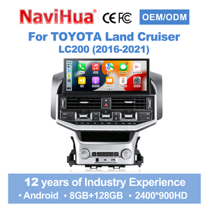 Radio para Auto Navihua con Nuevo Diseño de 12.3 Pulgadas, Android, GPS, DSP, Estéreo, Multimedia, Carplay para Toyota Land Cruiser LC200 2016-2021 - Product Image 1