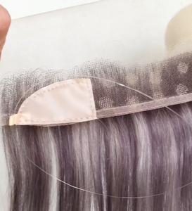 Prothèse capillaire transparente HD en dentelle, Topper frontal pour la ligne des <span class=keywords><strong>cheveux</strong></span>, couleur <span class=keywords><strong>sel</strong></span> <span class=keywords><strong>et</strong></span> <span class=keywords><strong>poivre</strong></span>, pour <span class=keywords><strong>cheveux</strong></span> reculés - Product Image 5