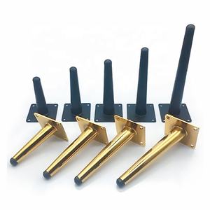 <span class=keywords><strong>Piedini</strong></span> di Supporto Conici Contemporanei 100-600 Nero-Oro <span class=keywords><strong>per</strong></span> Divani, Mobili e <span class=keywords><strong>Sedie</strong></span>, Gambe <span class=keywords><strong>in</strong></span> <span class=keywords><strong>Metallo</strong></span> Durevole <span class=keywords><strong>in</strong></span> Scatola di Cartone - Product Image 4