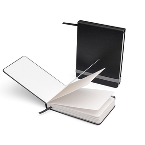 Carnet de croquis en cuir blanc 300GSM/203lb 16x12cm/9x14cm, impression numérique sans acide, pour les voyages - Product Image 1