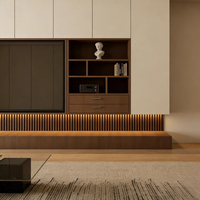 Elegante Mueble para TV de Lujo Ligero, Diseño Personalizado, Multi-Estilo, Panel Ecológico, Conjunto Completo para el Hogar