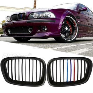 กระจังหน้ารถยนต์สไตล์ M Sport 1 คู่ สีดำด้าน สำหรับ BMW E39 ซีรีส์ 5 ปี 1997-2003 ชุดแต่งตัวถังรถยนต์ - Product Image 2