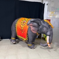 Costume d'éléphant gonflable pour scène de cirque commerciale