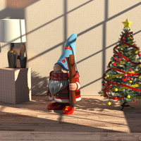 Décorations de jardin haut de gamme : Décoration de pelouse décorative en résine, résistante aux intempéries, écologique, artistique, personnalisée, en forme de bâton de marche de gnome, vente en gros