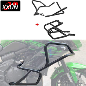 Верхняя Нижняя панель для мотоцикла XXUN, защитная рама для двигателя, защита от падения, бампер для <span class=keywords><strong>Kawasaki</strong></span> <span class=keywords><strong>Versys</strong></span> <span class=keywords><strong>KLE</strong></span> <span class=keywords><strong>650</strong></span> 2015-2021 - Product Image 1