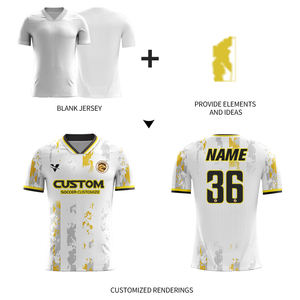 Футбольная форма из жаккардовой ткани на заказ для мужчин: быстросохнущая, профессиональная, дышащая, в стиле ретро, клубная майка X5575 - Product Image 2