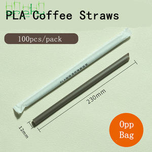 Pailles à boire compostables <span class=keywords><strong>en</strong></span> PLA, biodégradables et écologiques pour les boissons au lait à bulles, les smoothies et les jus - Product Image 2