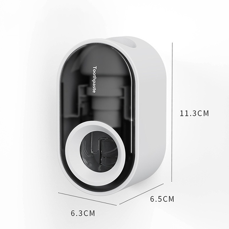 Punch Free Automatic Toothpaste Dispenser Dust Wall Mount Bathroom Accessories Set