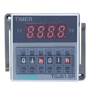 Relais temporisé numérique Tengen TGJS1-SR 48mm 220V, minuterie de cycle industrielle - Product Image 4