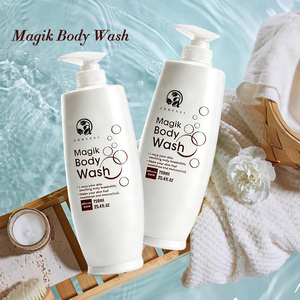 Jabón corporal hidratante <span class=keywords><strong>Magik</strong></span> de 750 ml con logotipo personalizado y etiqueta privada - Tamaño familiar - Product Image 1