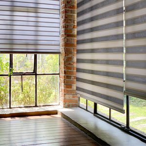 Persianas Zebra Aurora Personalizadas para Día y Noche, Cortinas Enrollables Automatizadas con Motor, Estilo Coreano, Control de Luz Moderno - Product Image 1