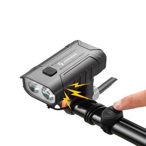 Luz de bicicleta Johorse, LED de doble haz, 4 modos, impermeable IPX4, para ciclismo nocturno, bicicleta de montaña, bicicleta eléctrica, soporte universal. - Product Image 1