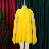 Nouveau Style à la mode en mousseline de soie pull Cape manches chauve-souris grande taille robes 4xl 5xl 6xl 7xl