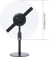 Ventilateur holographique LED 3D haute définition avec contrôle WiFi via application et Bluetooth pour affichage publicitaire en magasin (8,66 pouces)